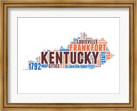 Kentucky Word Cloud Map Fine Art Print