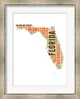 Florida Word Cloud Map Fine Art Print