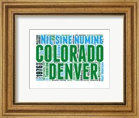 Colorado Word Cloud Map Fine Art Print