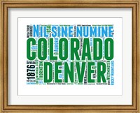 Colorado Word Cloud Map Fine Art Print