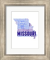 Missouri Word Cloud Map Fine Art Print