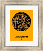 Amsterdam Street Map Yellow Fine Art Print