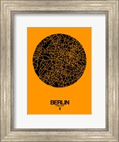 Berlin Street Map Yellow Fine Art Print
