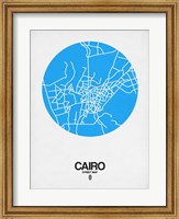 Cairo Street Map Blue Fine Art Print