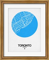 Toronto Street Map Blue Fine Art Print