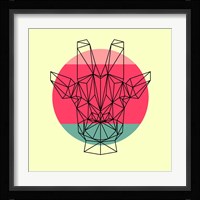 Giraffe and Sunset Fine Art Print