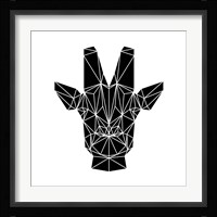 Black Giraffe Fine Art Print