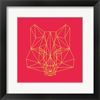 Fox on Red Fine Art Print