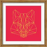 Fox on Red Fine Art Print