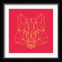 Fox on Red Fine Art Print