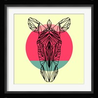 Zebra and Sunset Fine Art Print