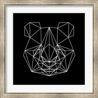 Panda on Black Fine Art Print