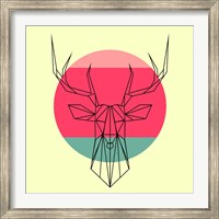 Deer and Sunset Fine Art Print