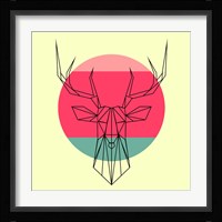 Deer and Sunset Fine Art Print