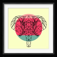 Elephant and Sunset Fine Art Print