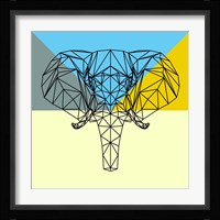 Party Elephant Polygon Fine Art Print