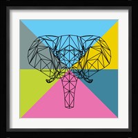 Party Elephant Polygon 2 Fine Art Print