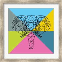 Party Elephant Polygon 2 Fine Art Print
