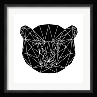 Black Bear Polygon Fine Art Print