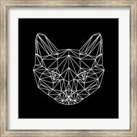 Black Cat Polygon Fine Art Print