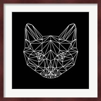 Black Cat Polygon Fine Art Print