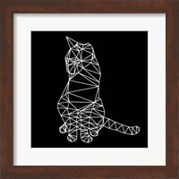 Smart Cat Polygon Fine Art Print