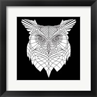 White Owl Mesh Fine Art Print