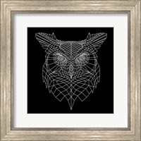 Black Owl Mesh Fine Art Print