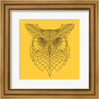 Yellow Owl Mesh Fine Art Print