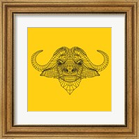 Yellow Buffalo Mesh Fine Art Print