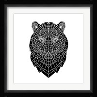 Black Tiger Head Fine Art Print