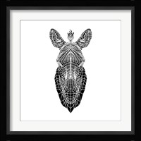 White Zebra Mesh Fine Art Print