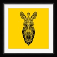 Yellow Zebra Mesh Fine Art Print
