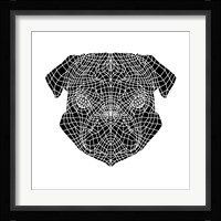 Pug Head Mesh Fine Art Print
