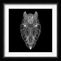 Horse Head Black Mesh Fine Art Print