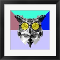Owl in Yellow Glasses Fine Art Print