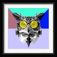 Owl in Yellow Glasses Fine Art Print