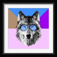 Woolf in Blue Glasses Fine Art Print