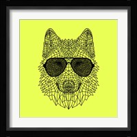 Woolf in Black Glasses Fine Art Print