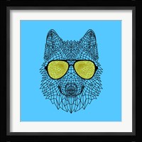 Woolf in Yellow Glasses Fine Art Print