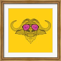Buffalo in Pink Glasses Fine Art Print