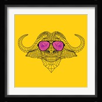 Buffalo in Pink Glasses Fine Art Print