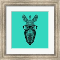 Zebra in Glasses Fine Art Print
