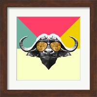 Party Buffalo in Glasses Fine Art Print