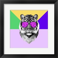 Party Tiger in Glasses Fine Art Print