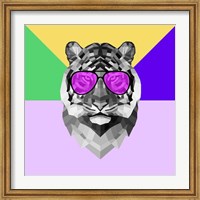 Party Tiger in Glasses Fine Art Print