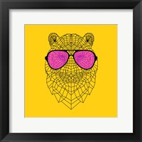 Tiger in Pink Glasses Fine Art Print