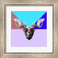 Party Moose in Glasses Fine Art Print