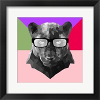 Party Panther in Glasses Fine Art Print