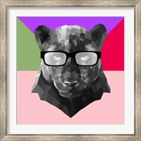 Party Panther in Glasses Fine Art Print